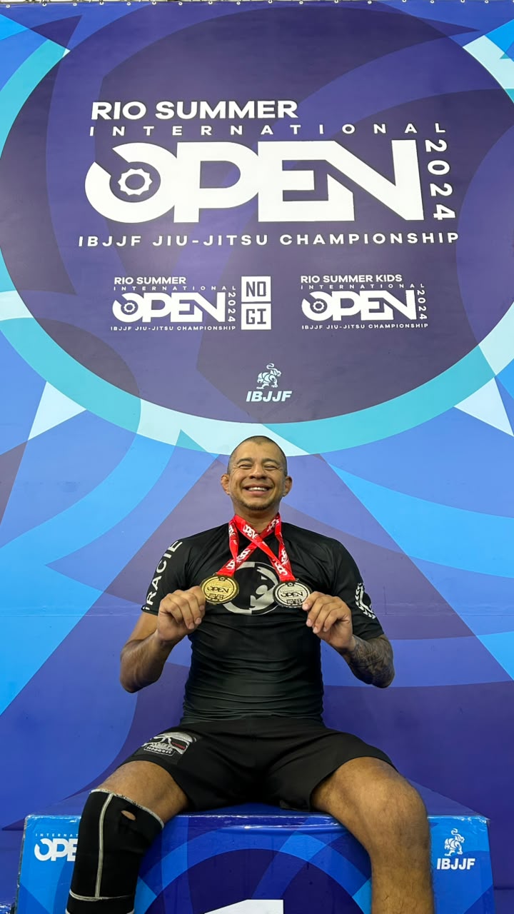 Juliano Alicate com duas medalhas no Rio Summer International Open 2024 da IBJJF